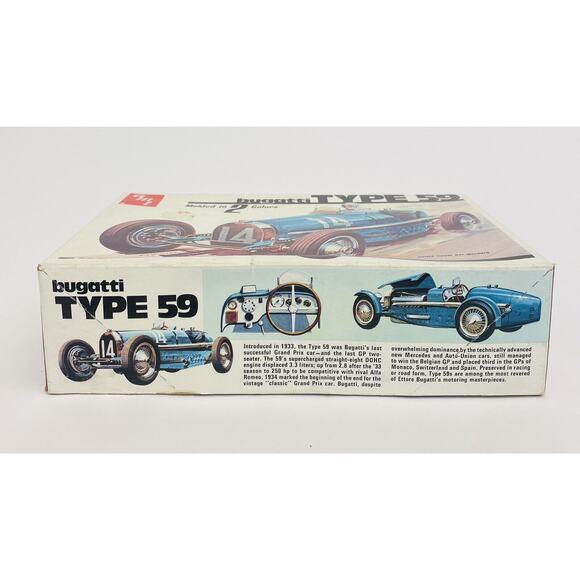 AMT Matchbox Bugatti Type 59 1:32 Plastic Model Kit 2021 New Open Box - Picture 4 of 7
